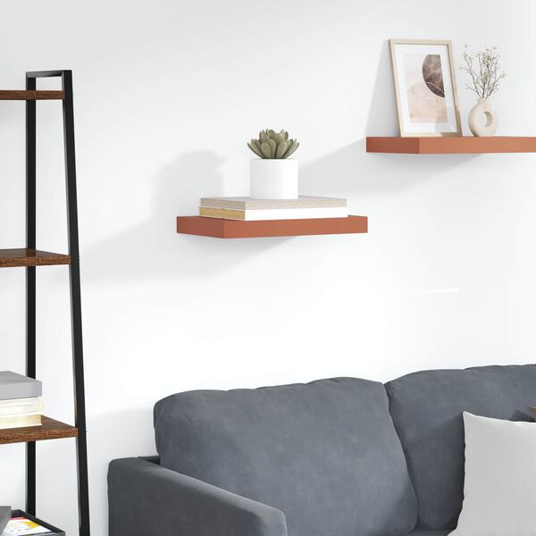 vidaXL Seinariiul Seinale kinnitatav Punane 40 x 23,5 x 4 cm Tehispuit