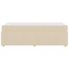 vidaXL Voodi raam madratsiga cream 80 x 200 cm kangas