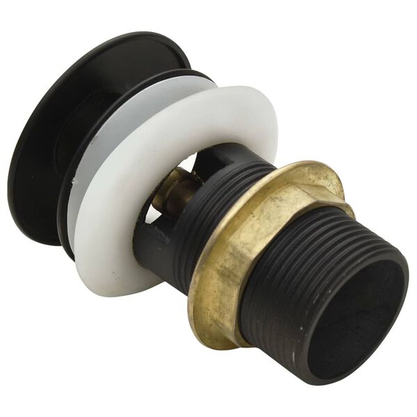 vidaXL lükatav äravool ülevoolufunktsiooniga kuldne 6,4x6,4x9,1 cm