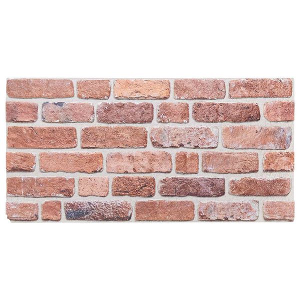 vidaXL Seinapaneelid 10 pcs Punane 100 x 50 cm EPS vaht