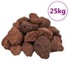 vidaXL vulkaanilised kivimid 25 kg, punane, 5-8 cm