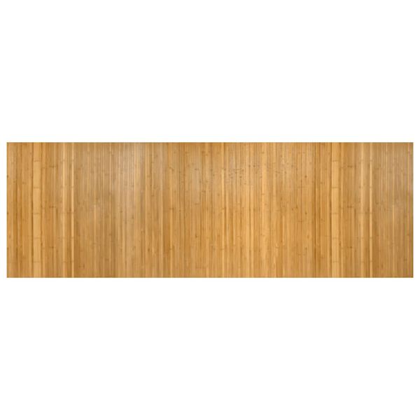 vidaXL vaip, ristk&uuml;likukujuline, naturaalne, 100 x 300 cm, bambus