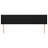 vidaXL voodipeatsid 2 tk, must, 100x5x78/88 cm, kangas