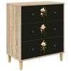 vidaXL &Otilde;hupoli BREMEN Magnolia muster 66 x 36,5 x 75 cm Tehispuit
