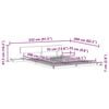 vidaXL Voodi raam Pruun 150 x 200 cm puit