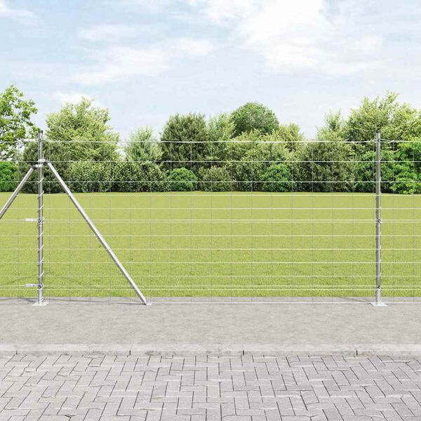 vidaXL Aiapost Galvaniseeritud 25 x 1,2 m Teras