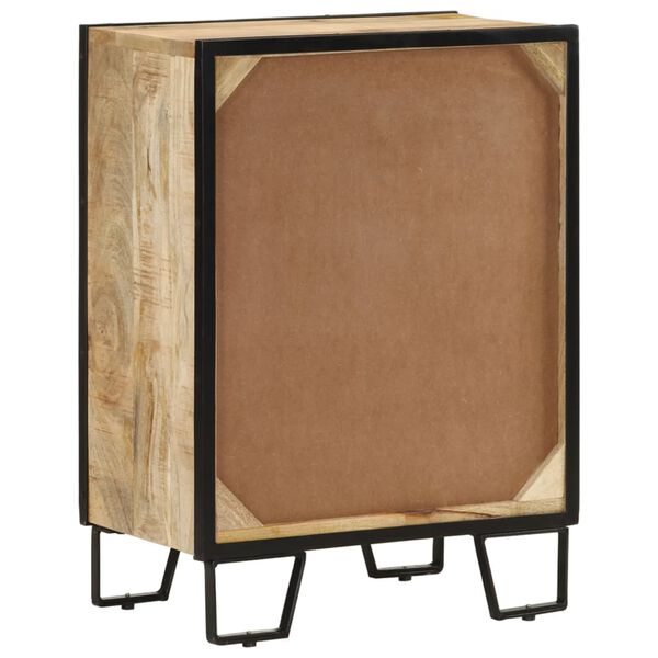 vidaXL puhvetkapp 2 sahtliga, 53 x 31 x 72 cm, mangopuit ja raud