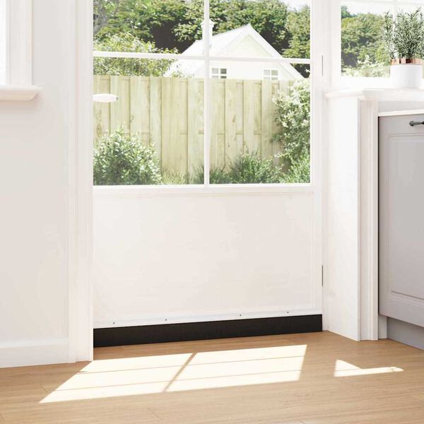 vidaXL Kruvitavad uksel&ouml;&ouml;kide tihendid 12 pcs Valge 100 cm