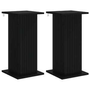vidaXL Taimede alus 2 pcs Must 30,5 x 30 x 60,5 cm Tehispuit
