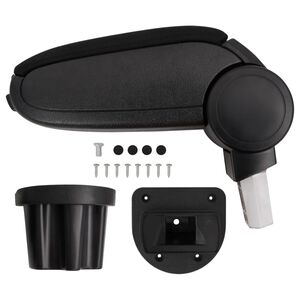 vidaXL auto k&auml;etugi, must, 13,5x32,5x(31-46,5) cm, ABS