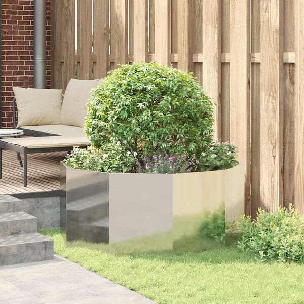 vidaXL Taimekast H&otilde;bedane 120 x 120 x 50 cm Tsinkteras