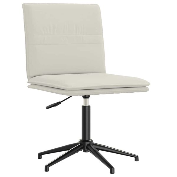 vidaXL söögitool, kreemjas, samet