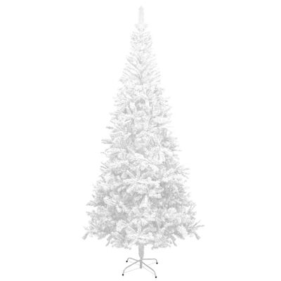 vidaXL valgustatud kunstkuusk, 240 cm, valge