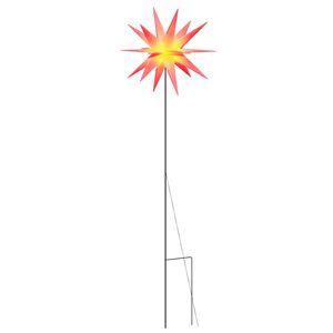 vidaXL j&otilde;ulutuli LED-valgustusega, kokkupandav, punane, 57 cm