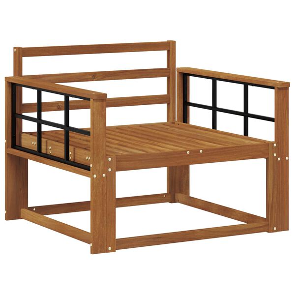 vidaXL V&auml;ljas Keskmine Diivan Tugev akatsiapuu Neutraalne