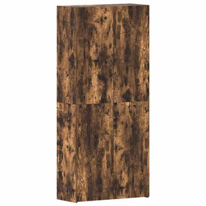 vidaXL Kinga kapp riiuliga Mitmev&auml;rviline 80 x 35.5 x 180 cm Tehispuit