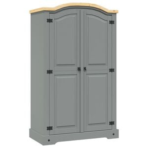 vidaXL Mehhiko mänd, Corona seeria 2 uksega riidekapp, hall