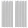 vidaXL Voile Kardin kardinatega 2 pcs Helehall 245 x 140 cm Pol&uuml;ester