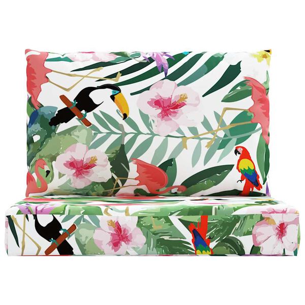 vidaXL euroalustest diivani istmepadjad 2 tk, mitmev&auml;rviline, kangas