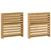 vidaXL K&auml;etugede moodul 2 pcs Valge 58,5 x 10 x 61 cm Tugev akatsiapuu