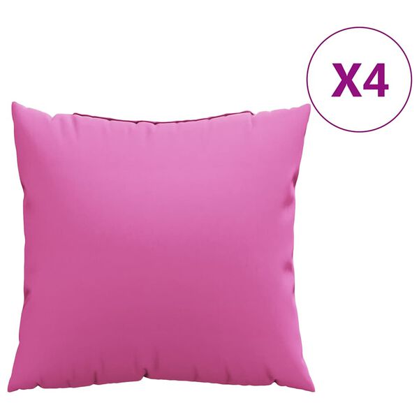 vidaXL Pillirohu Tatt padjaga 4 pcs Roosa 60 x 60 cm Pol&uuml;esterkangas