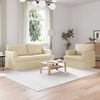 vidaXL Diivan 2 pcs cream &Uuml;ldm&otilde;&otilde;tmed: 162 x 80 x 85 cm (L x S x K)