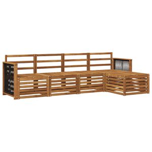 vidaXL V&auml;li diivanikomplekt 5 pcs Naturaalne