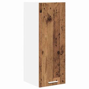 vidaXL Seinakapp uksega Vana puu ja valge 30 x 31 x 80 cm Tehispuit