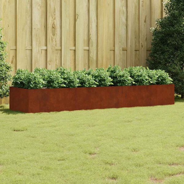 vidaXL taimekast, 280 x 80 x 40 cm, Corten-teras