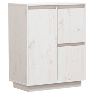 vidaXL puhvetkapp, valge, 60x34x75 cm, toekas m&auml;nnipuit