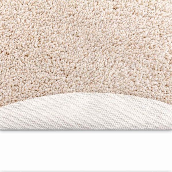 vidaXL Libisemisvastane Shaggy Vaip cream 90 x 90 cm PP