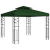vidaXL Paviljon 3 x 3 x 2,68 m Roheline Pol&uuml;ester ja teras