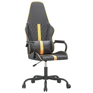 vidaXL m&auml;nguritool, must ja kuldne, kunstnahk