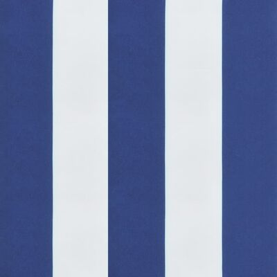 vidaXL aiapingi istmepadi, sinise/valge triibuline, 120 x 50 x 3 cm