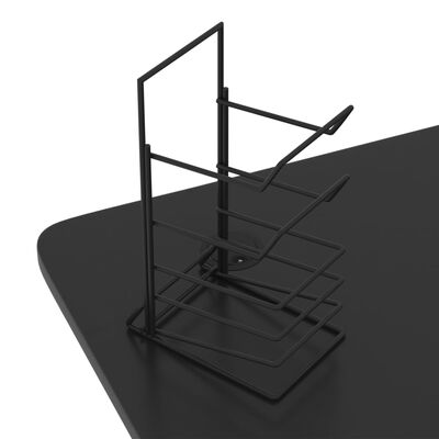 vidaXL mänguri arvutilaud Z-jalgadega, must, 110x60x75 cm