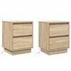 vidaXL &Ouml;&ouml;lambi kapp 2 tk Sonoma tamm 39 x 34,5 x 50 cm Tehispuit