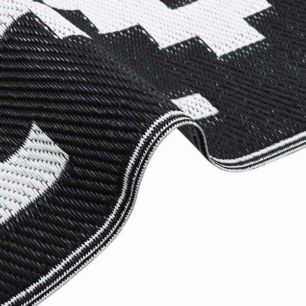 vidaXL Välikorv ARAKIL Valge ja must 300 x 400 cm PP