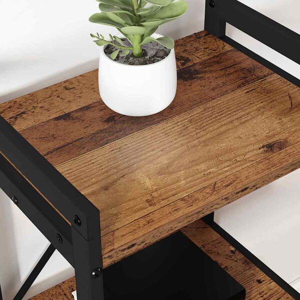 vidaXL Raamatukapp Vana puit 60 x 30 x 85 cm Tehispuit