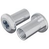 vidaXL Lukustusmutter 2 pcs Nikkel M6 x 15 mm Teras