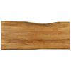 vidaXL lauaplaat, 140 x 60 x 2,5 cm, naturaalsete servadega, mangopuit