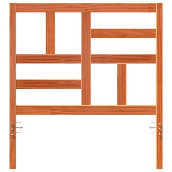 vidaXL Voodi Peatoe peaga Vahapruun 105,5 x 4 x 104 cm Tahke m&auml;nd