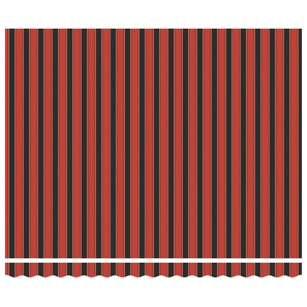 vidaXL K&auml;igukohandatav varikatus Oranž ja Must 400 &times; 300 cm