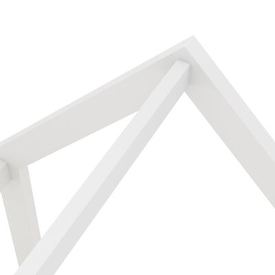 vidaXL lastevoodi raam sahtliga, valge, männipuit, 80 x 160 cm