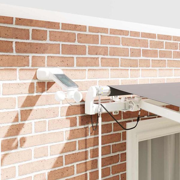 vidaXL K&auml;igukohandatav varikatus Helehall 350 x 250 cm