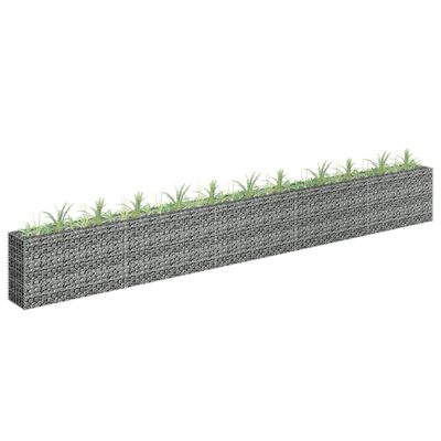 vidaXL gabioon-taimelava, tsingitud teras, 450 x 30 x 60 cm