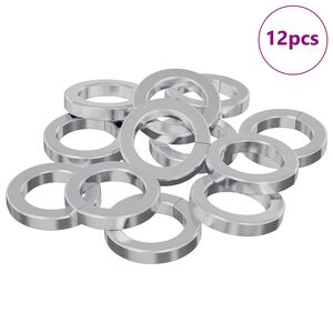 vidaXL Keenpaneel 12 pcs Valge 13 x 1 mm Raud