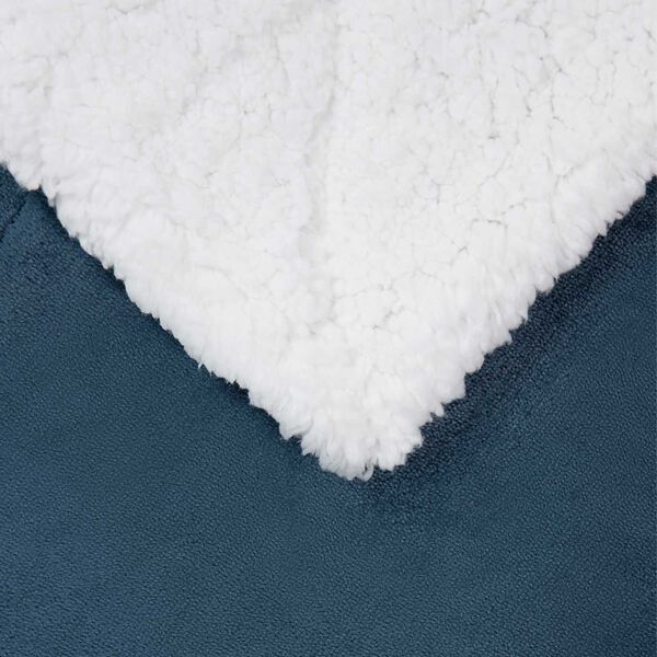 vidaXL Pleedi pleed Tumesinine 130 x 150 cm Fliis