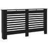 vidaXL radiaatorikate must 152 x 19 x 81,5 cm, MDF