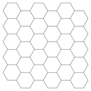 vidaXL Heksagonaalne plaat 10 pcs Valge Hall 30 x 30 cm