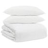 vidaXL Teki komplekt padjaga 3 tk Valge Down Feather